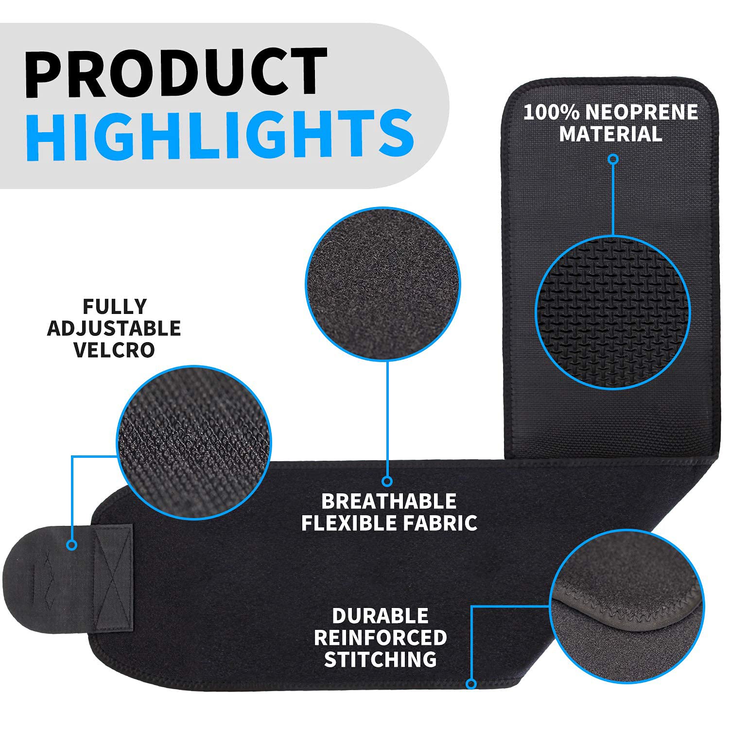 BodyLabs Sweat Belt - Hot Body Shaper Belly Fat Burner For Men & Women