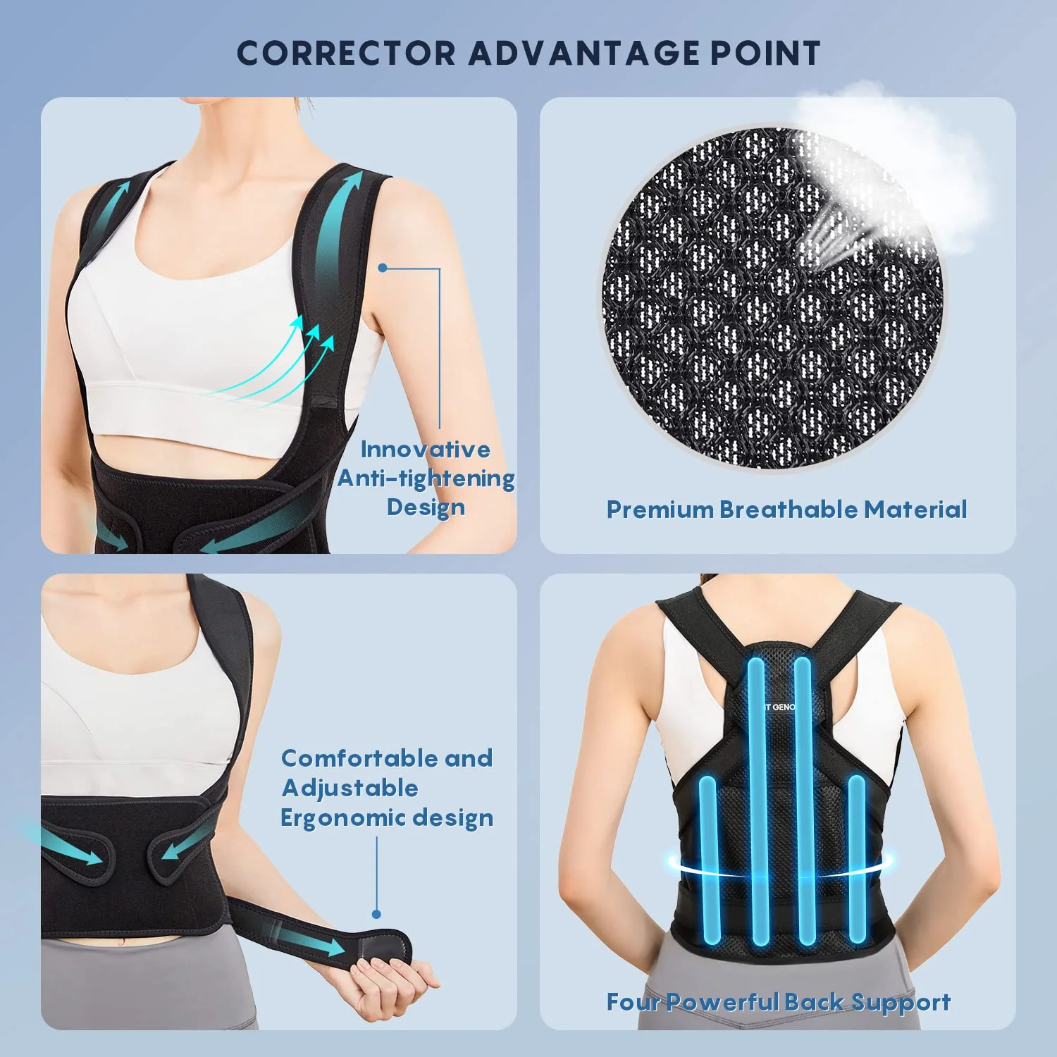 New BodyLabs Posture Corrector Shoulder Belt Unisex